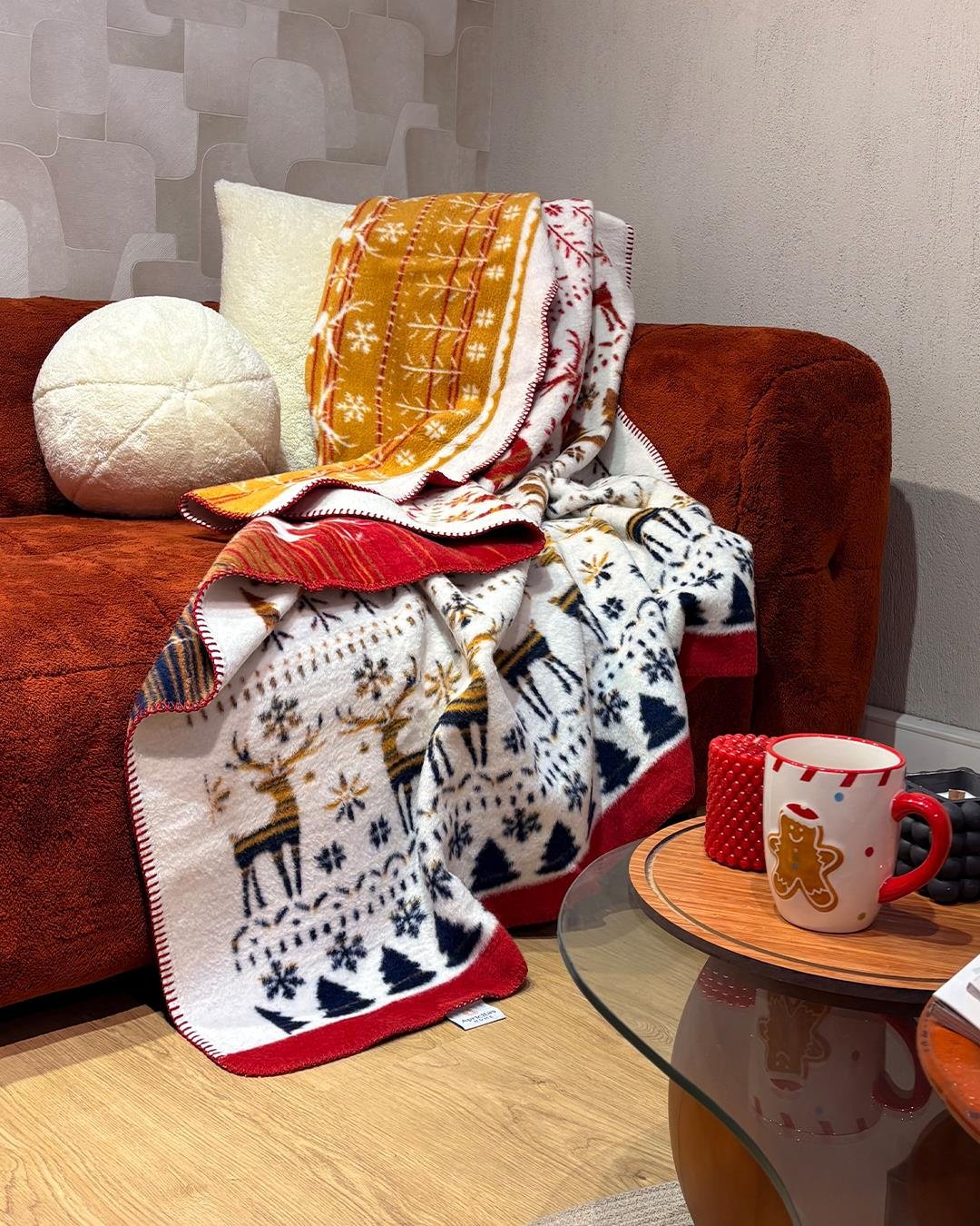 Kış Masalı Pamuk Battaniye (150x200 cm)