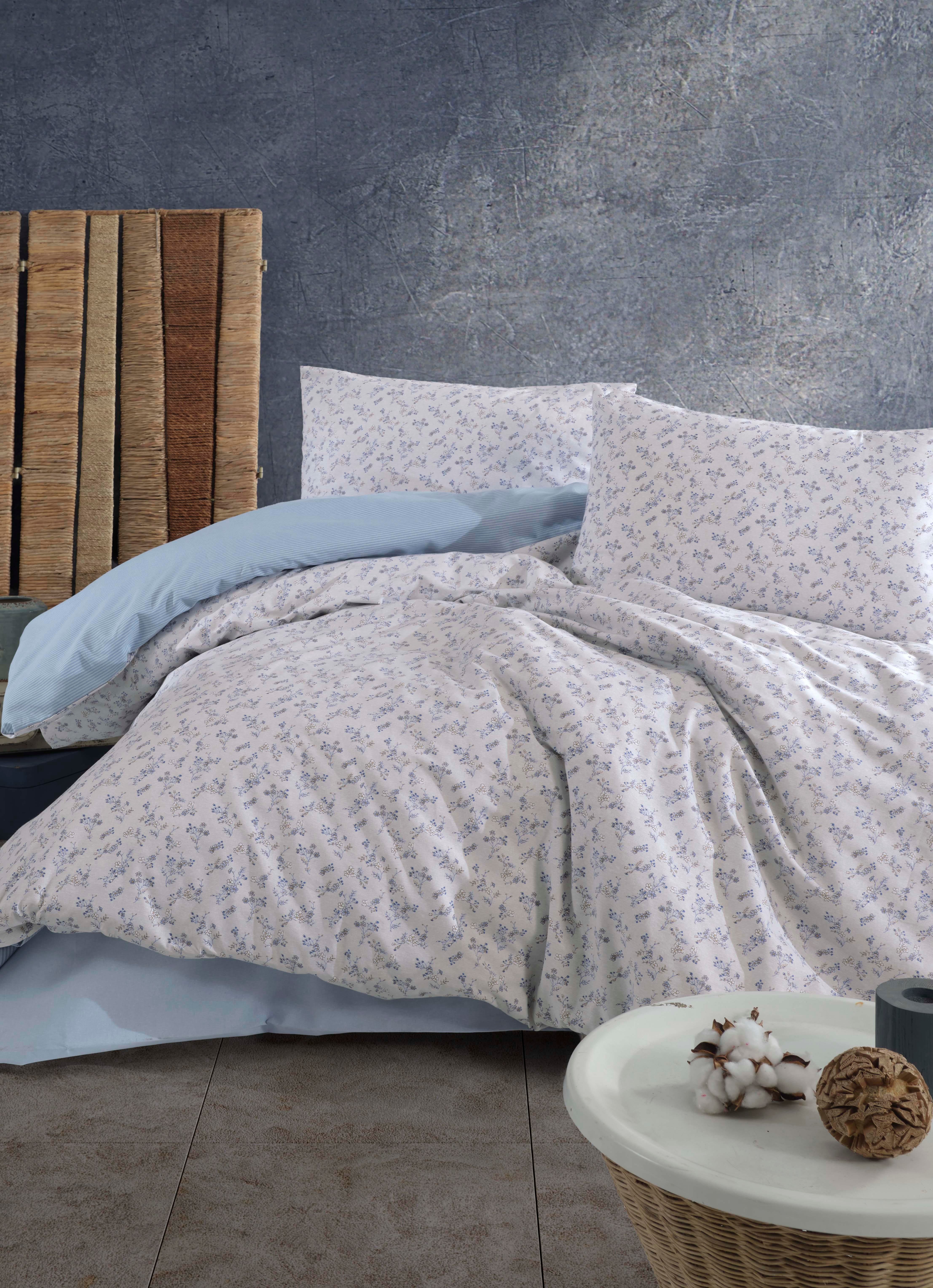 TEK KISILIK NEVRESIM SETI KARMEN INDIGO - NEVRESIM