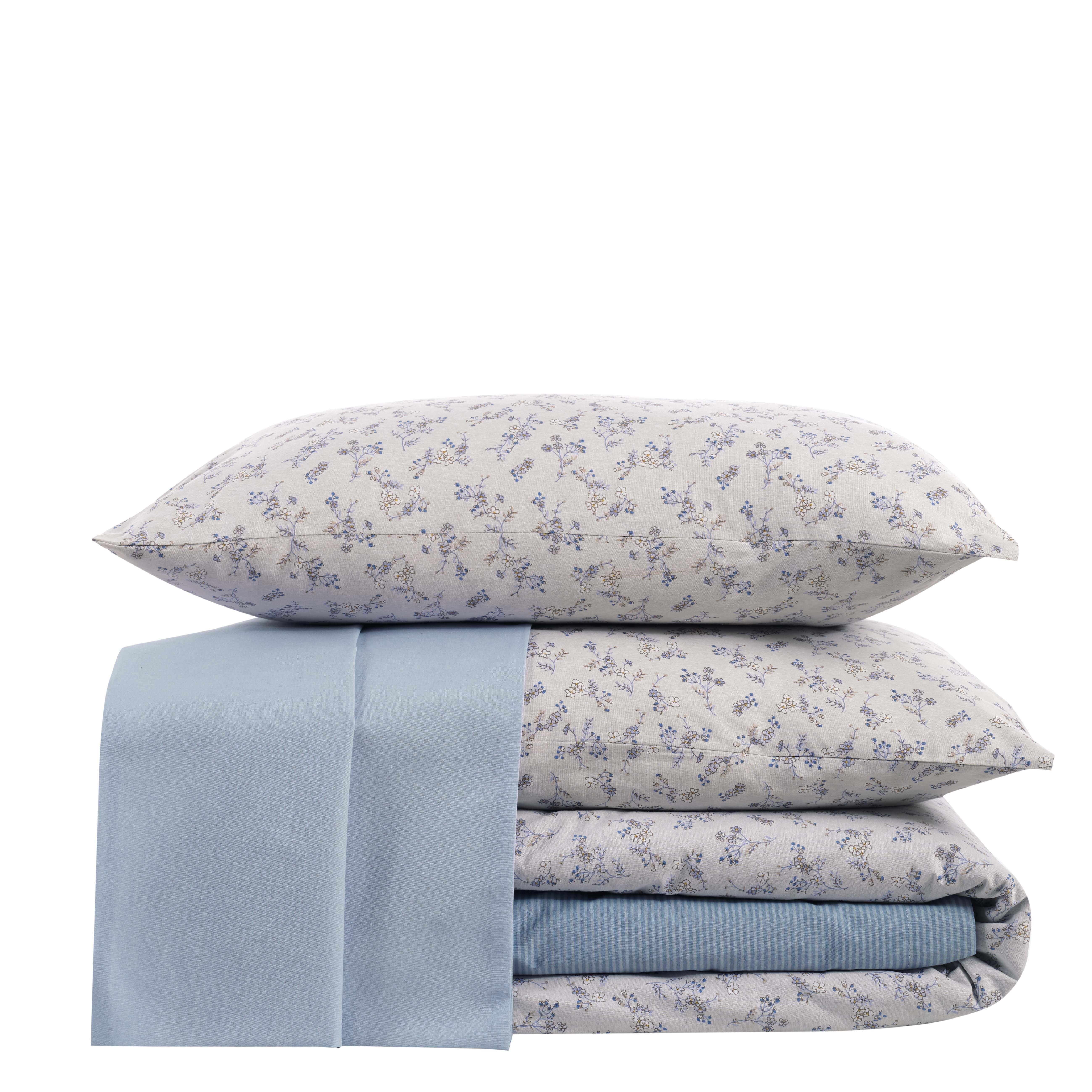 TEK KISILIK NEVRESIM SETI KARMEN INDIGO - NEVRESIM