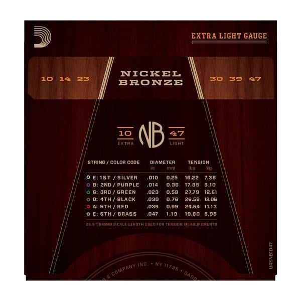 AKUST?K G?TAR TEL SET?, NICKEL BRONZE, X-LITE, 10-