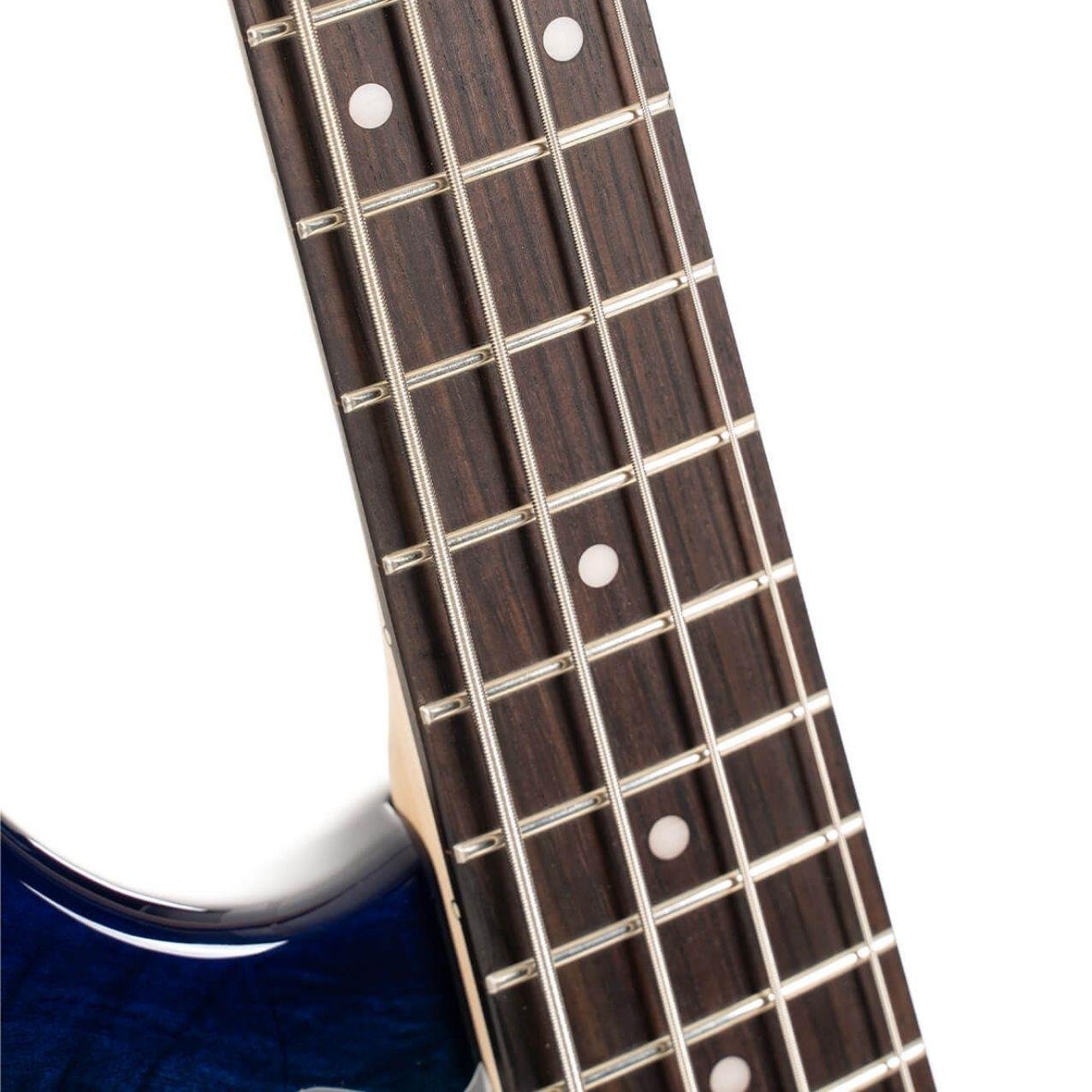 BAS GİTAR, 4 TELLİ, BLUE BURST, KILIFLI