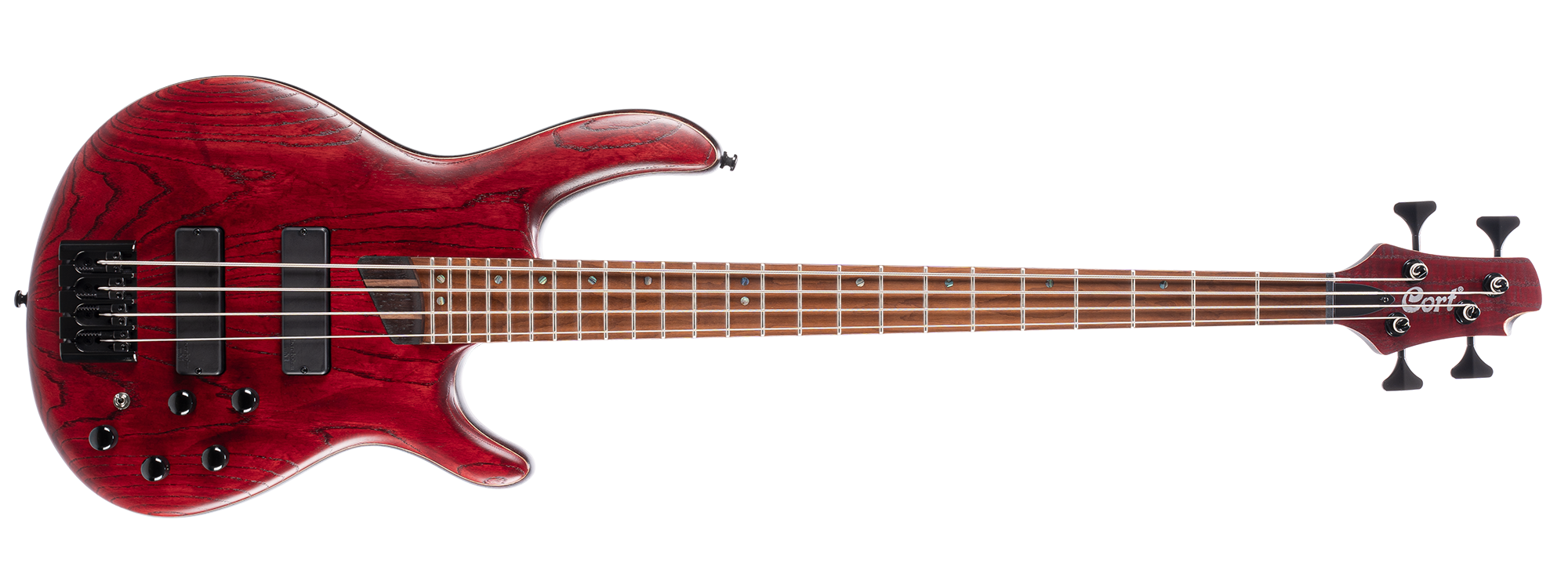 BAS G?TAR, 4 TELL? OPEN PORE BURGUNDY RED