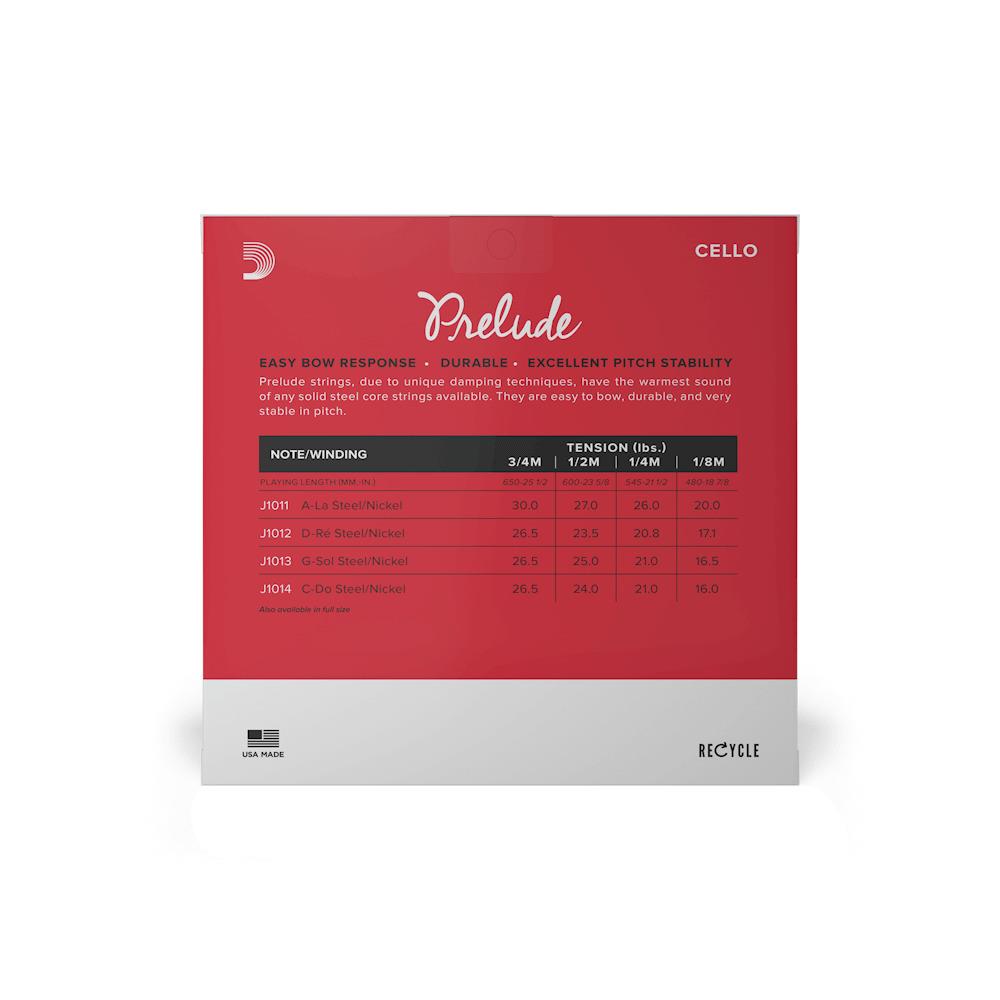 DADDARIO J1010 1/2M CELLO TEL SETİ, PRELUDE, 1/2, MEDIUM
