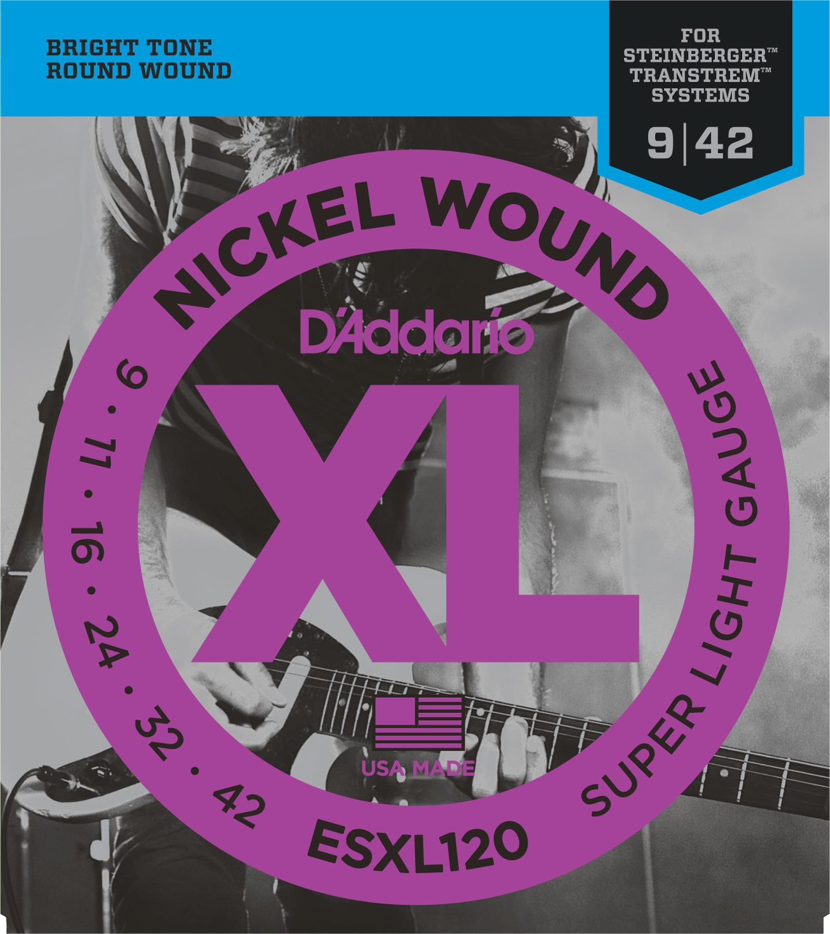 ELEKTRO G?TAR TEL SET?, XL, 9-42, NICKEL WOUND, RE