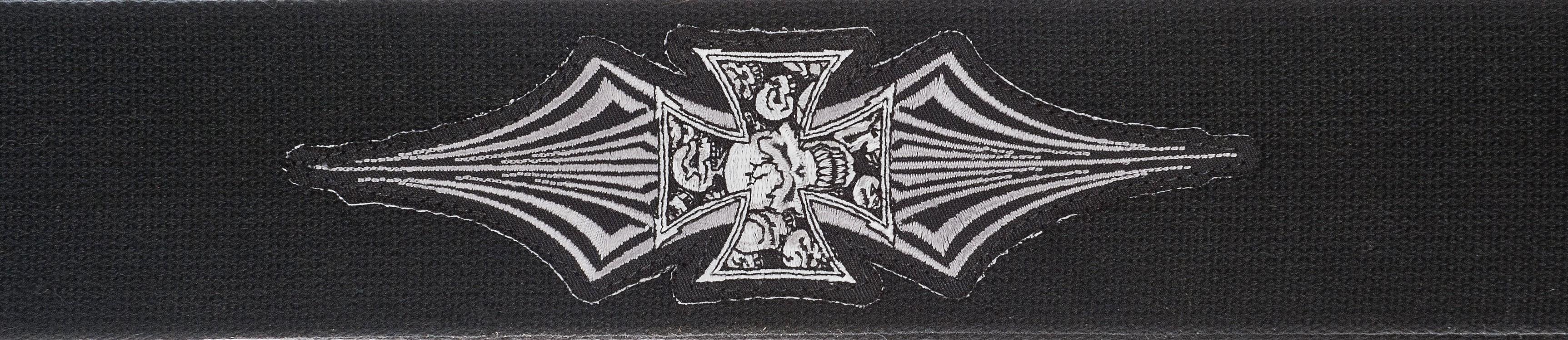 G?TAR ASKISI 64MM DOKUMA IRON CROSS  