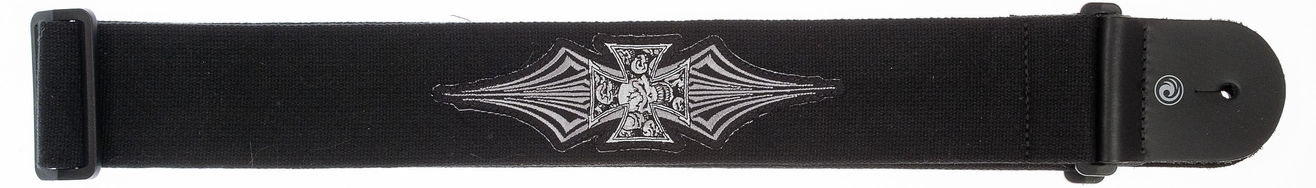 G?TAR ASKISI 64MM DOKUMA IRON CROSS  