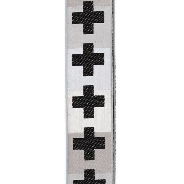 G?TAR ASKISI DOKUMA CHECKERED CROSSES