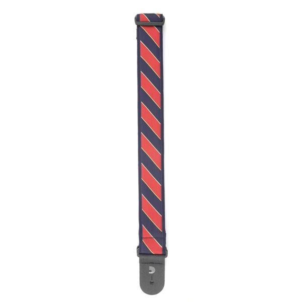 G?TAR ASKISI TIE STRIPES MAV?-KIRMIZI