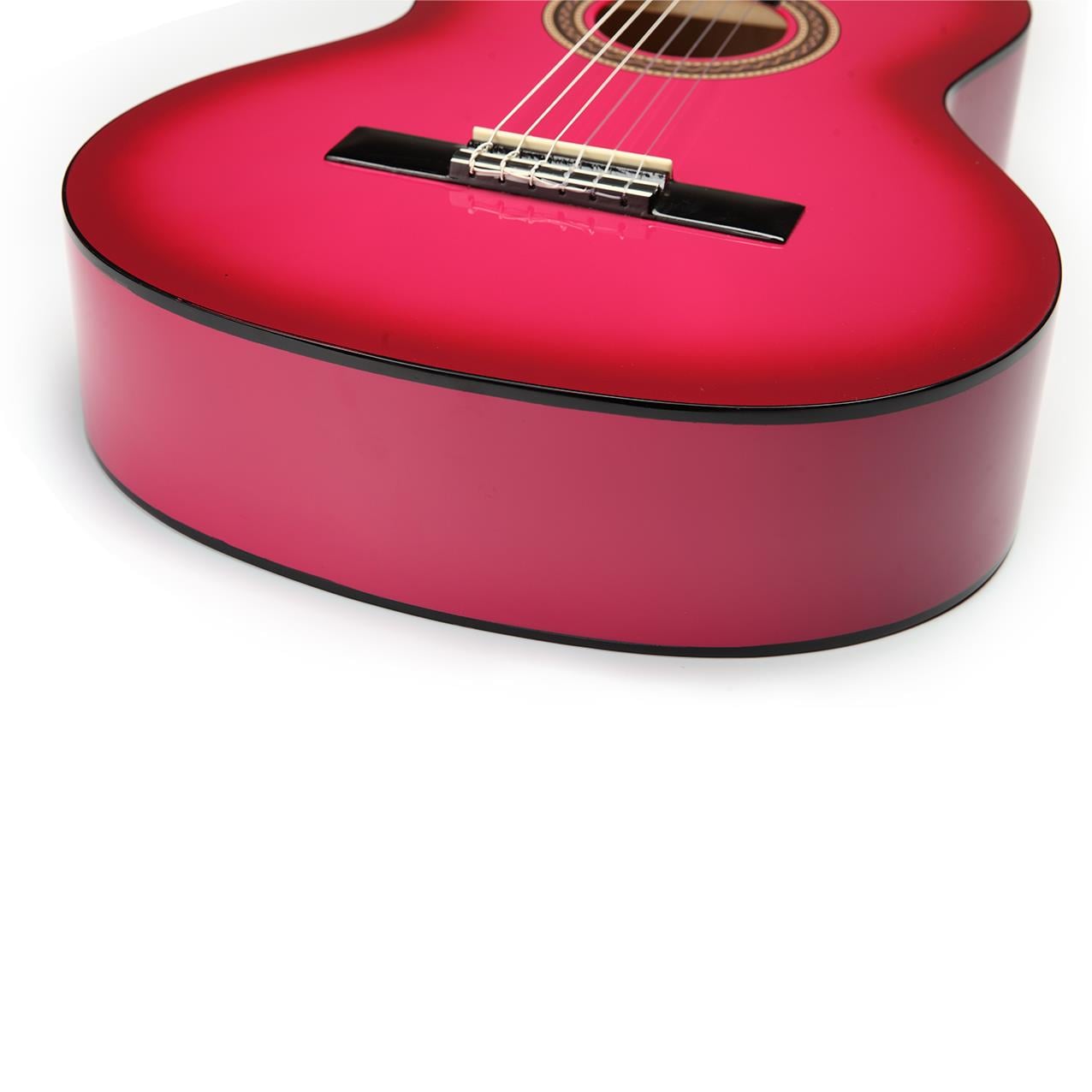 KLASİK GİTAR 4/4 PEMBE SUNBURST SAP ÇELİKLİ