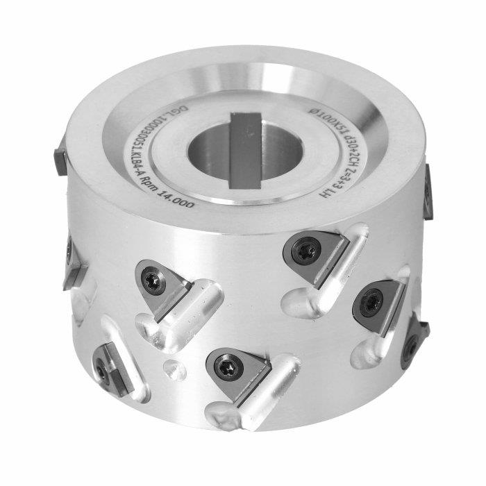 100X51X30 Z=3+3 LH DEĞİŞEBİLİR JİLETLİ DİA ÖN FREZE ALÜMİNYUM