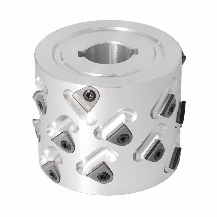 100X65X30  Z=3+3  LH 45°DİA DEĞİŞEBİLİR JİLETLİ ALÜMİNYUM ÖN FREZE