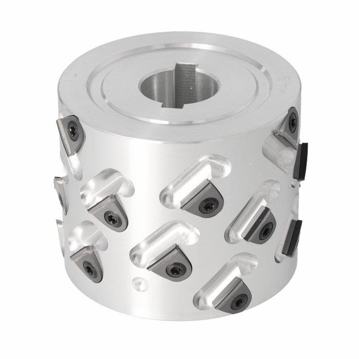 100X65X30  Z=3+3  LH 45°DİA DEĞİŞEBİLİR JİLETLİ ALÜMİNYUM ÖN FREZE