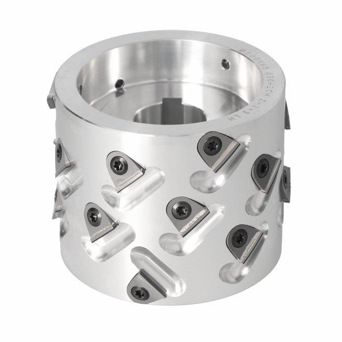 100X65X30  Z=3+3  LH 45°DİA DEĞİŞEBİLİR JİLETLİ ALÜMİNYUM ÖN FREZE