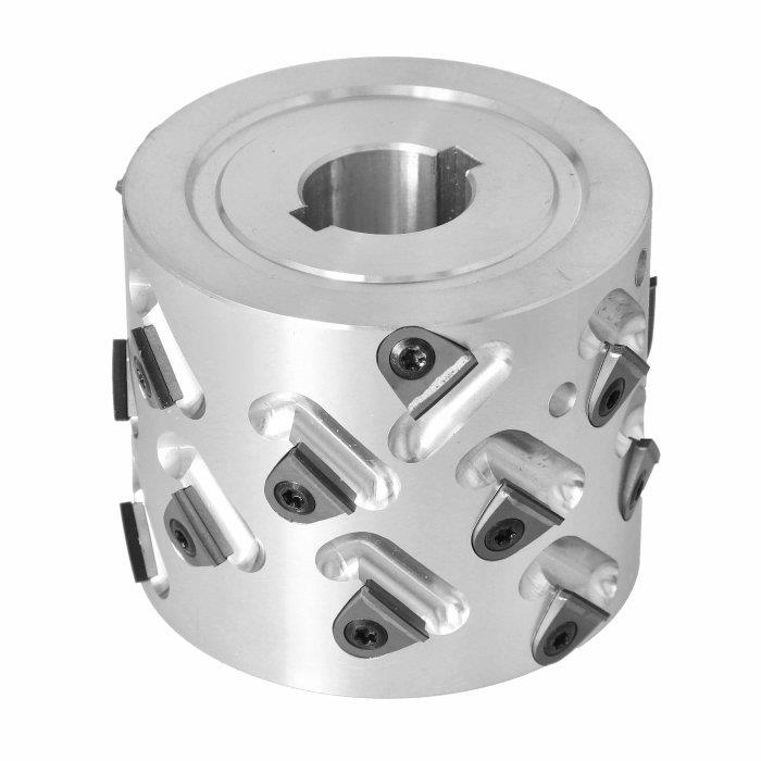 100X65X30 Z=3+3 RH 45°DİA DEĞİŞEBİLİR JİLETLİ ALÜMİNYUM ÖN FREZE