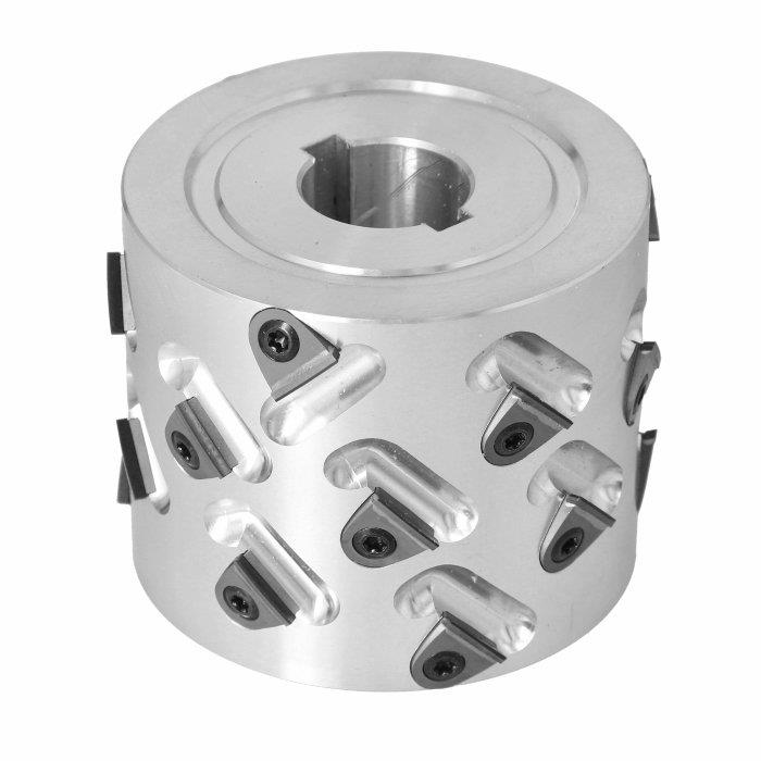 100X65X30 Z=3+3 RH 45°DİA DEĞİŞEBİLİR JİLETLİ ALÜMİNYUM ÖN FREZE