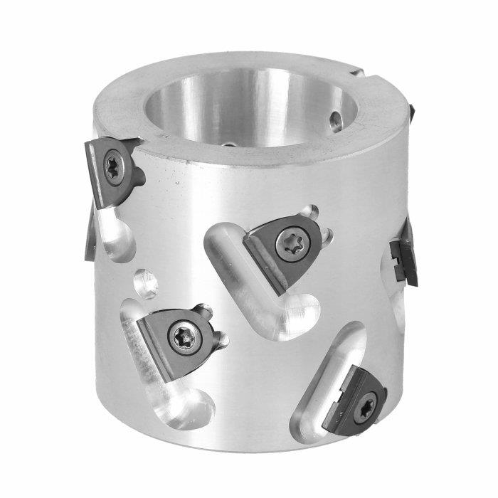 70X50X20 Z=2+2 RH DEĞİŞEBİLİR JİLETLİ DİA ÖN FREZE ALÜMİNYUM