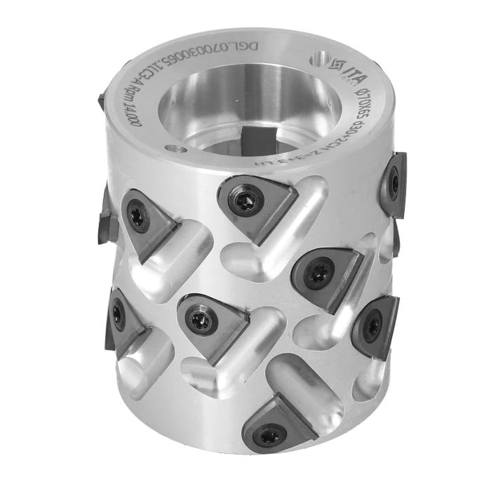 70X65X30 Z=3+3 LH DEĞİŞEBİLİR JİLETLİ DİA ÖN FREZE ALÜMİNYUM