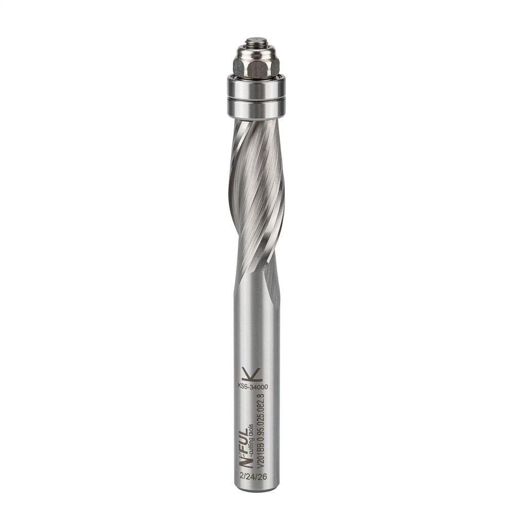 9.5X25X6.35 Z:2 RULMANLI HELİS CNC FREZE BIÇAĞIMarkasız