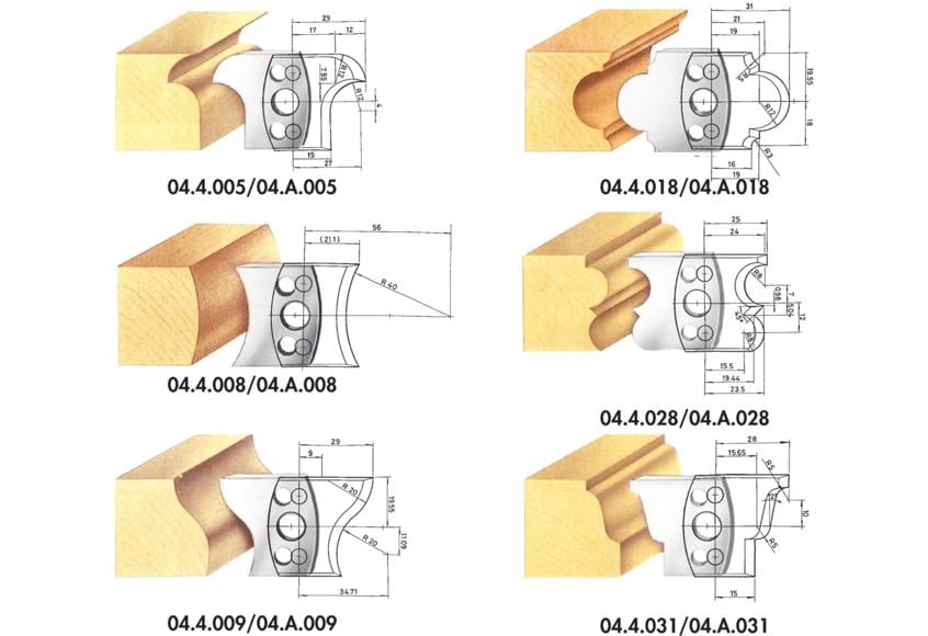 DEĞİŞTİRİLEBİLİR PROFİL BIÇAK SETİ VE PROFİL BIÇAKLARIMarkasız