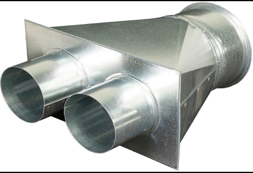 PANTALON TİP DAĞITICI D.120mm FLANŞLI, 2x D.80mm