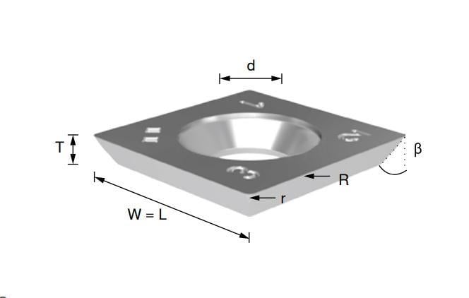 SILENT POWER 4 KENARI KESKİN JİLET 13.8X13.8X2.5 R150 R05 KCR08 (10 ADET FİYATIDIR)