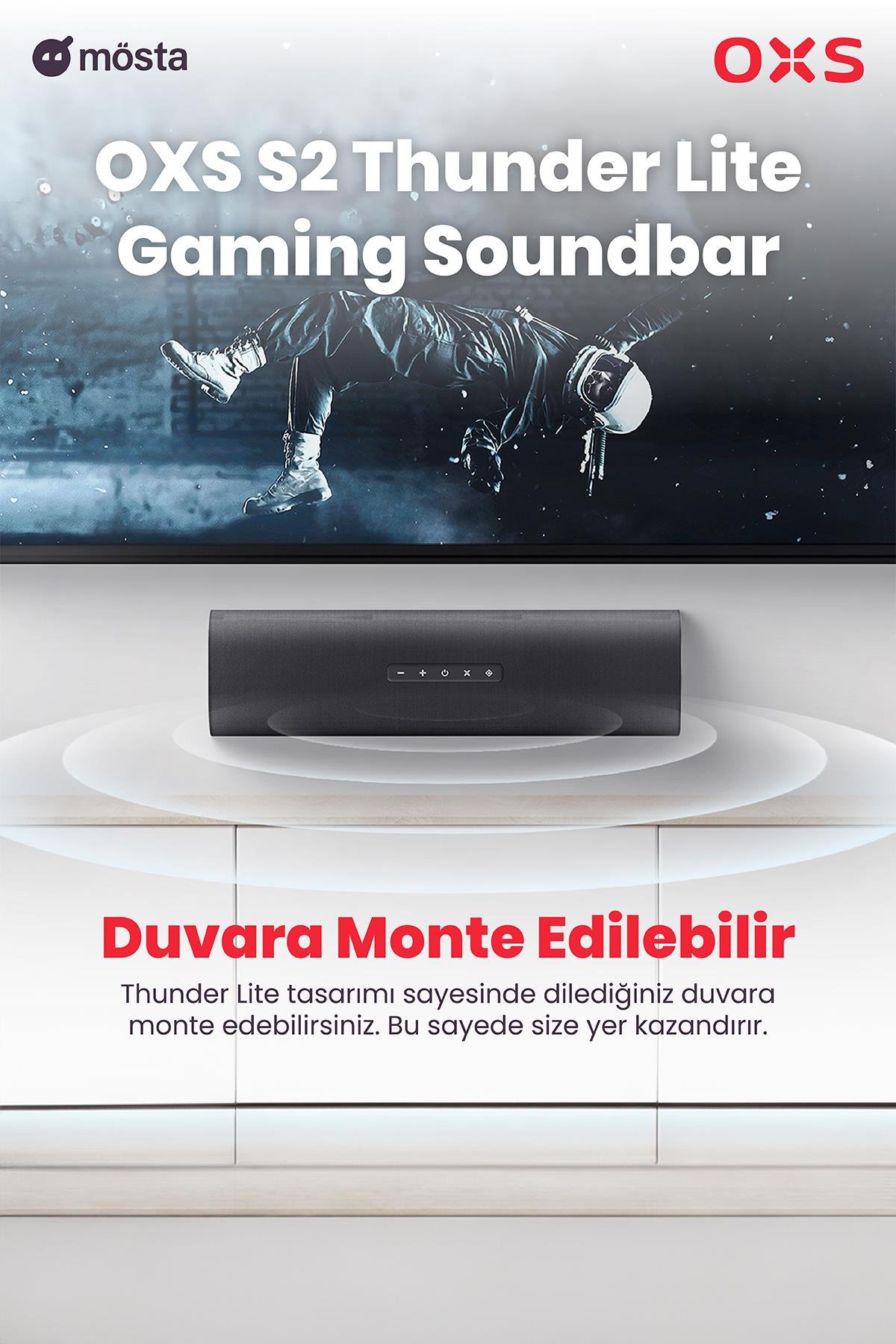 OXS S2 Thunder Lite Gaming Soundbar