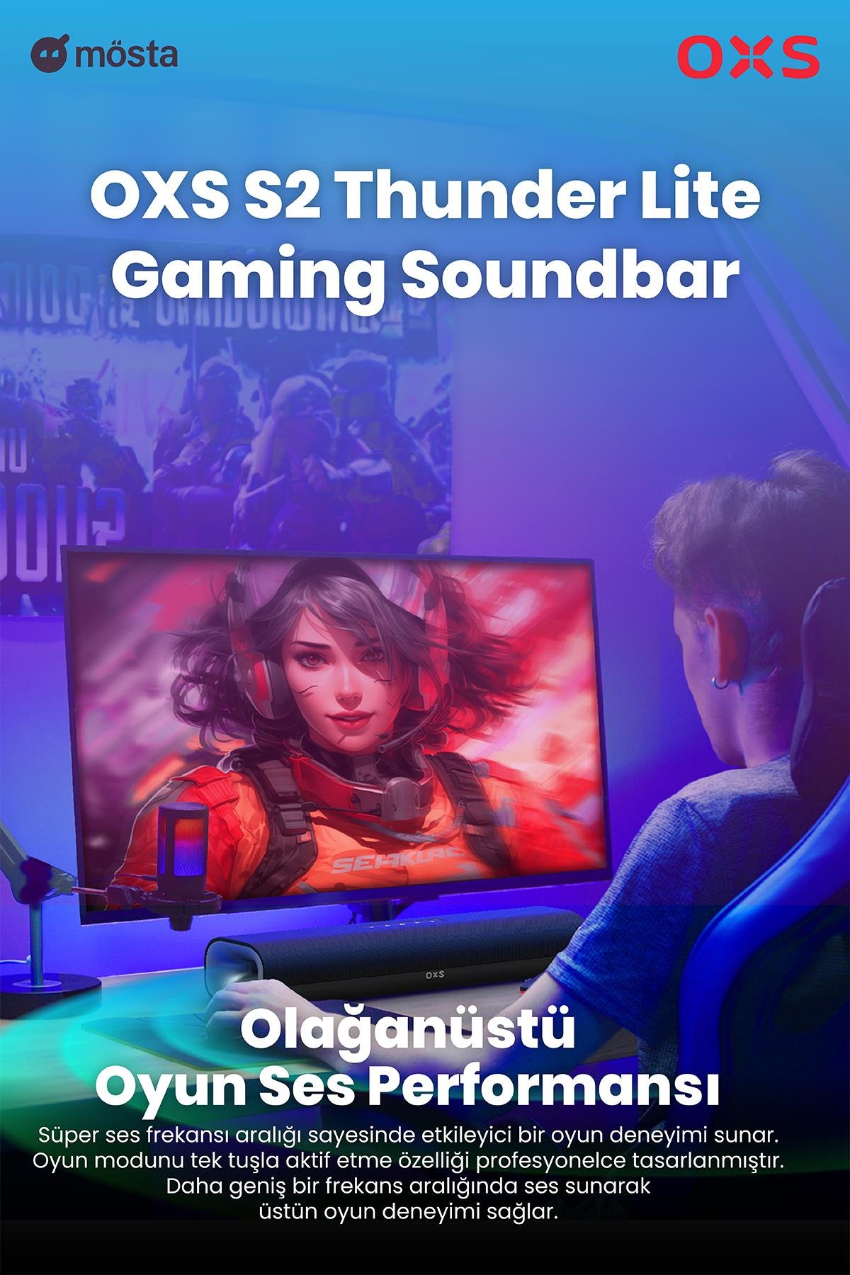 OXS S2 Thunder Lite Gaming Soundbar