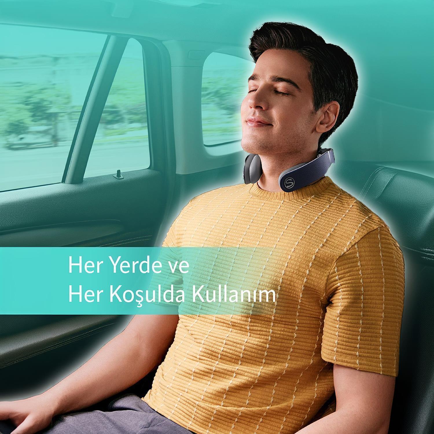SKG G7 Pro Fold TENS-EMS Akıllı Boyun Masaj Aleti/Robotu, Mobil APP, Isı Terapisi-Termoterapi