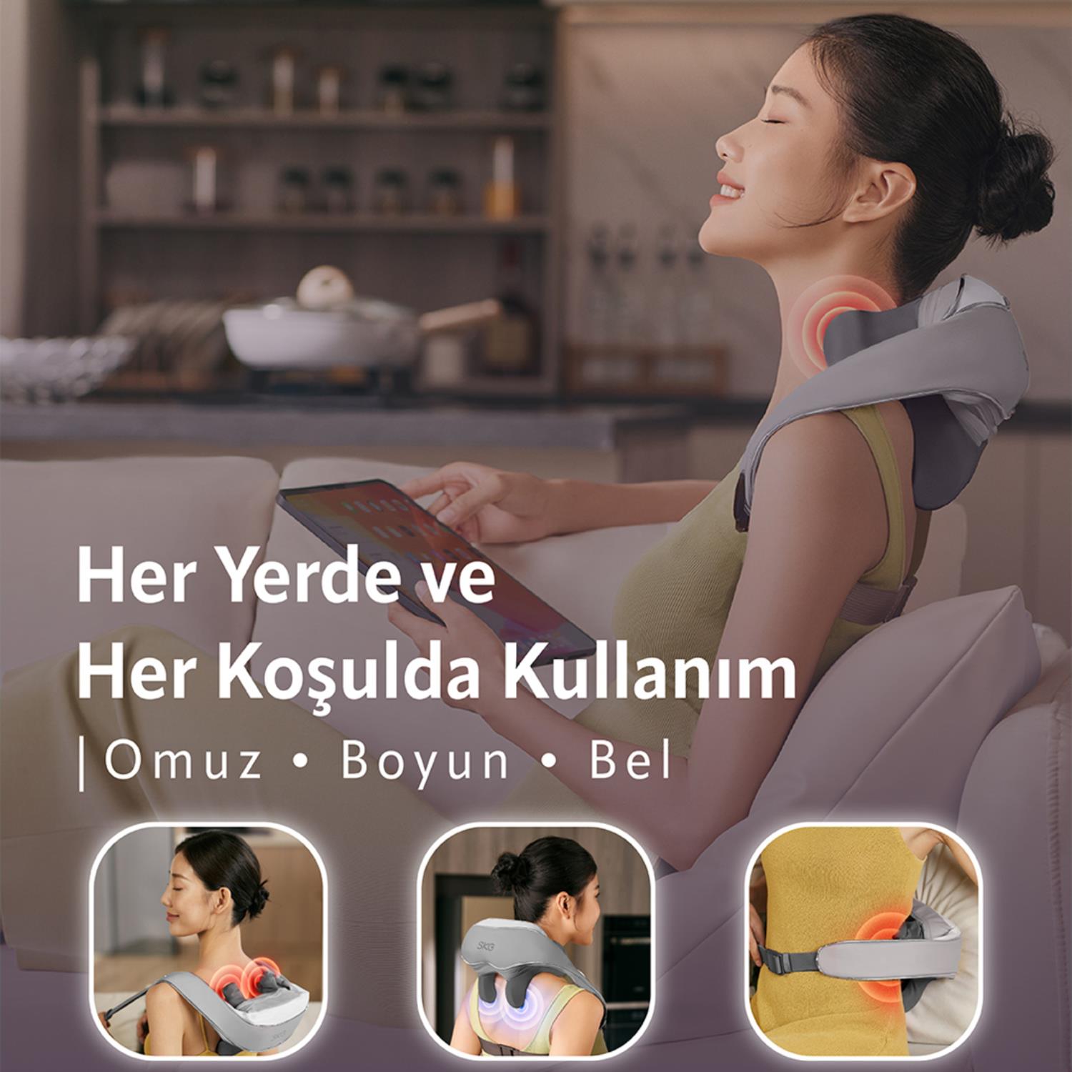 SKG H5-E Mini Taşınabilir Akıllı Omuz ve Boyun Masaj Robotu