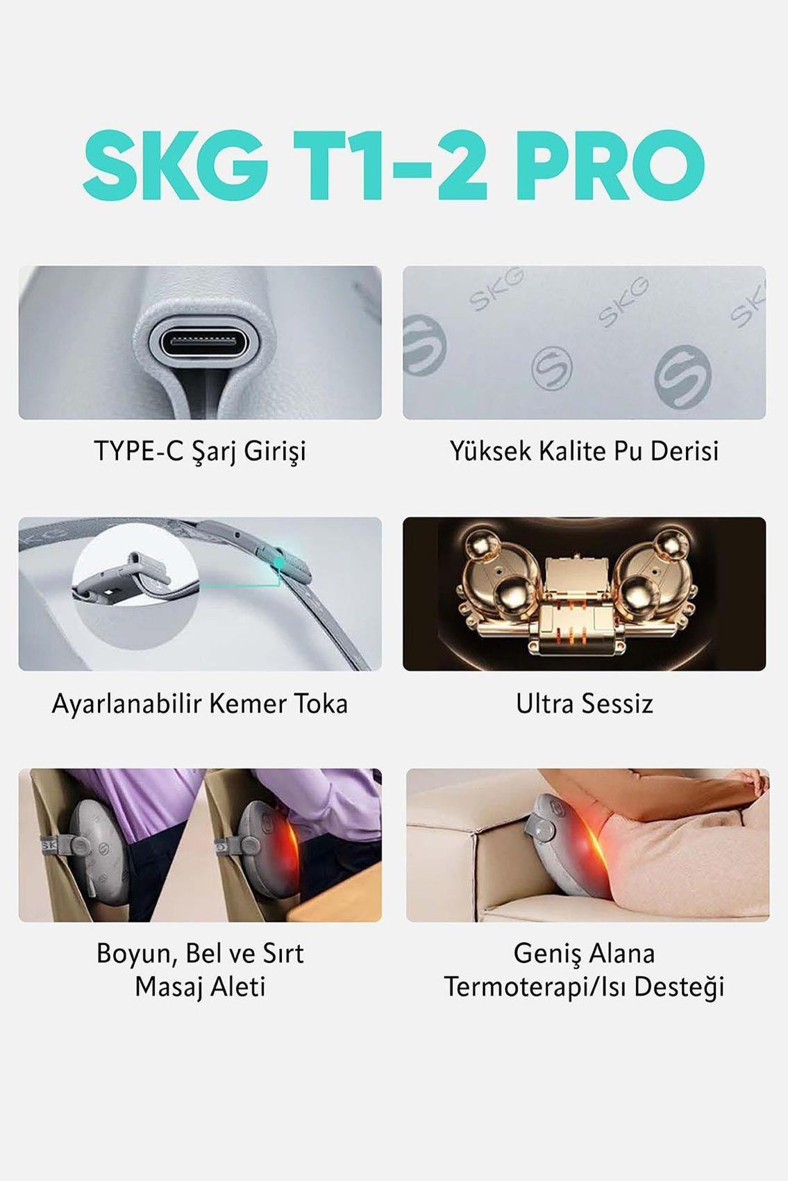 SKG T1-2 PRO TAŞINABİLİR BEL MASAJ ROBOTU