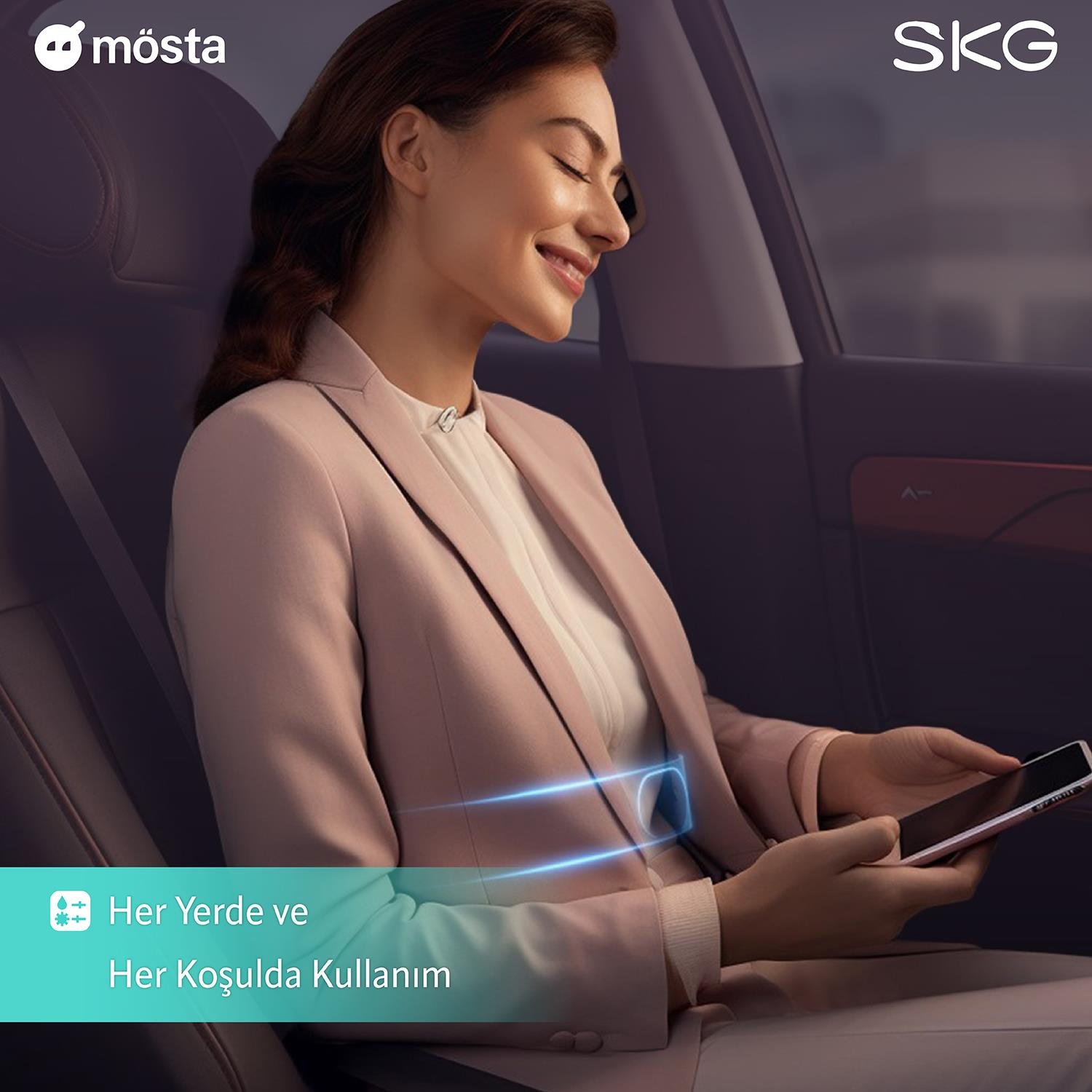 SKG W9 PRO TAŞINABİLİR BEL VE SIRTMASAJROBOTU