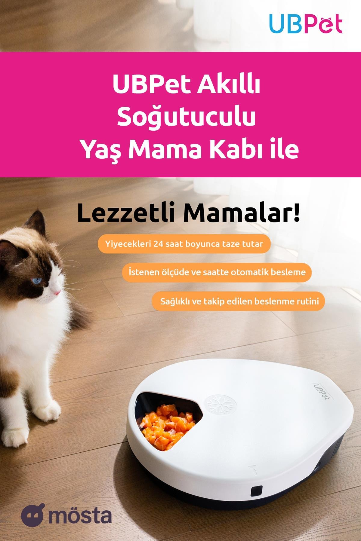 UBPet Akıllı Soğutuculu Yaş Mama Kabı