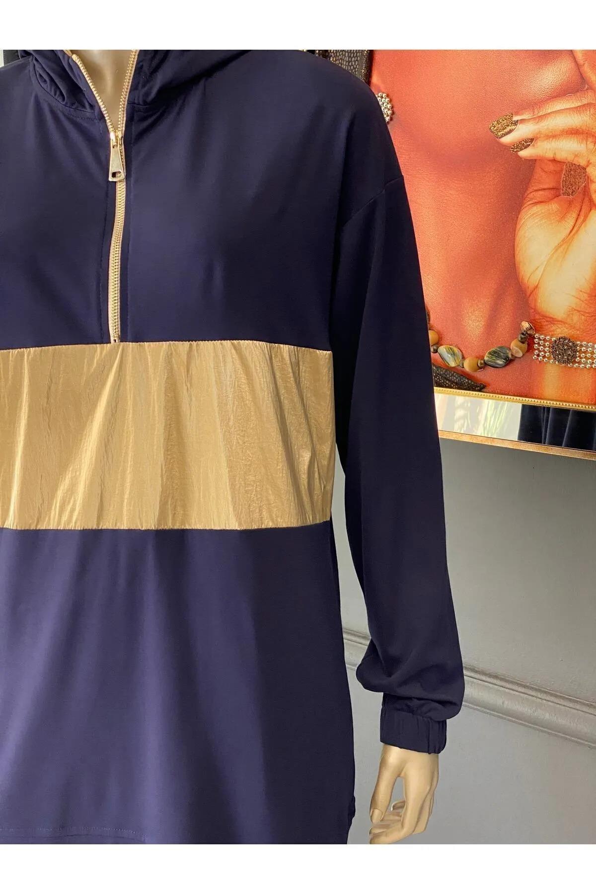 Missemramiss Gold Detay Takım Lacivert