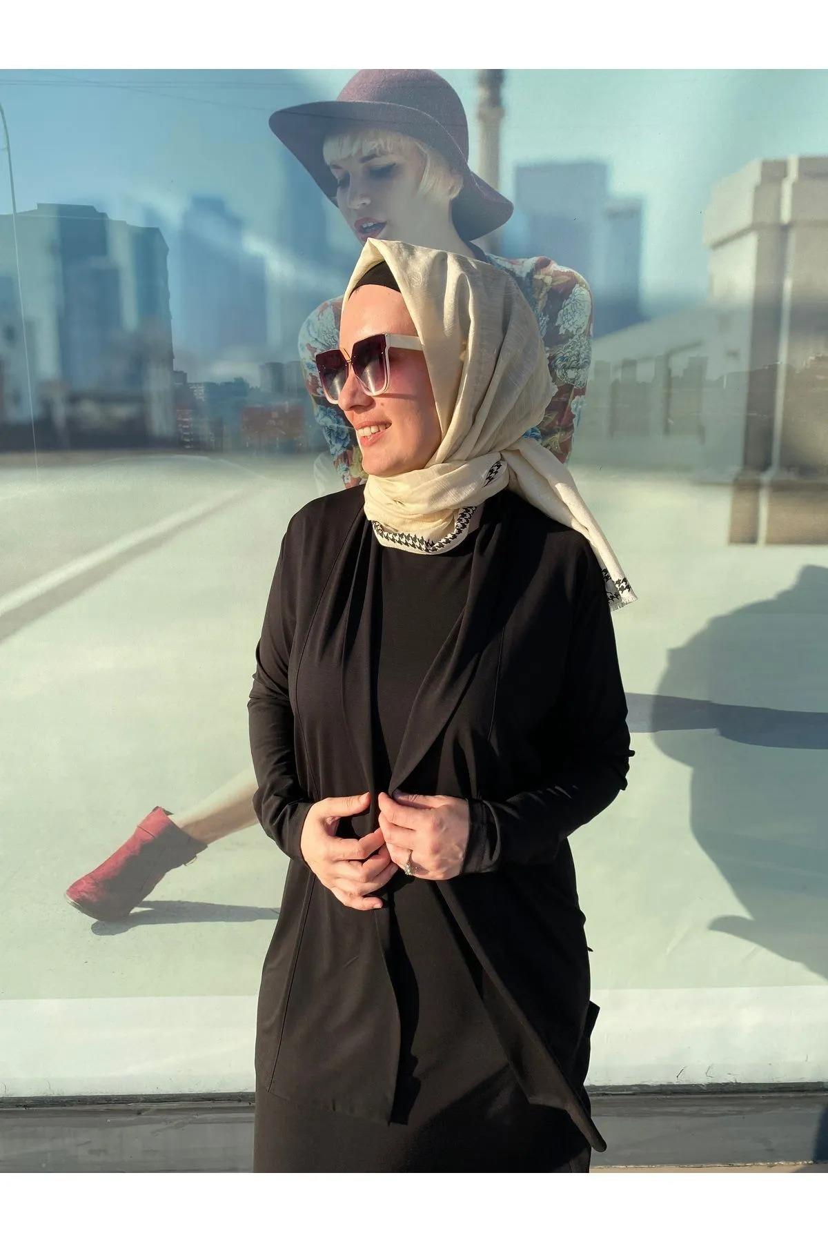Missemramiss Pamuklu Elbise Hırka Takım 