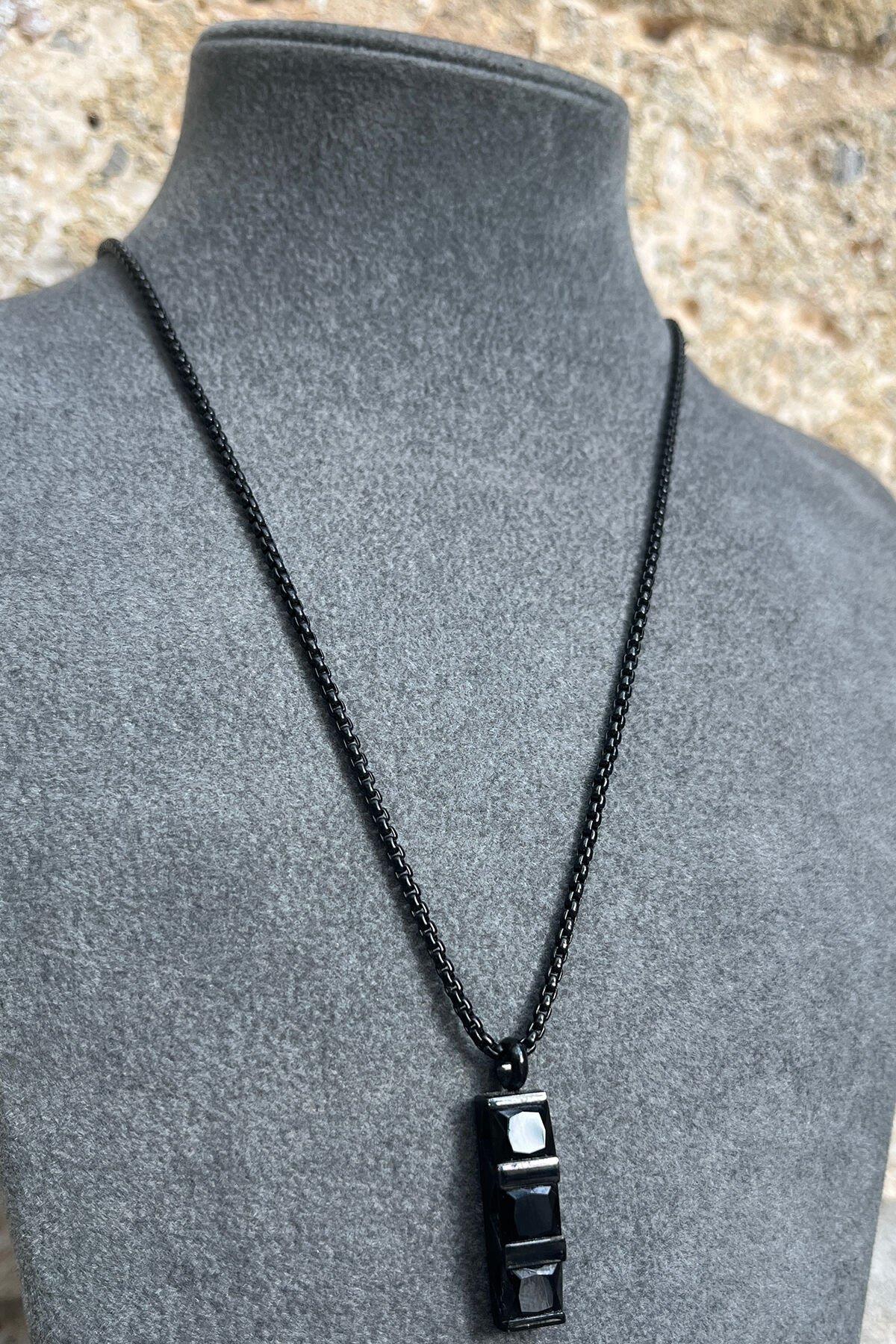 Çelik Erkek Kolye By-7991