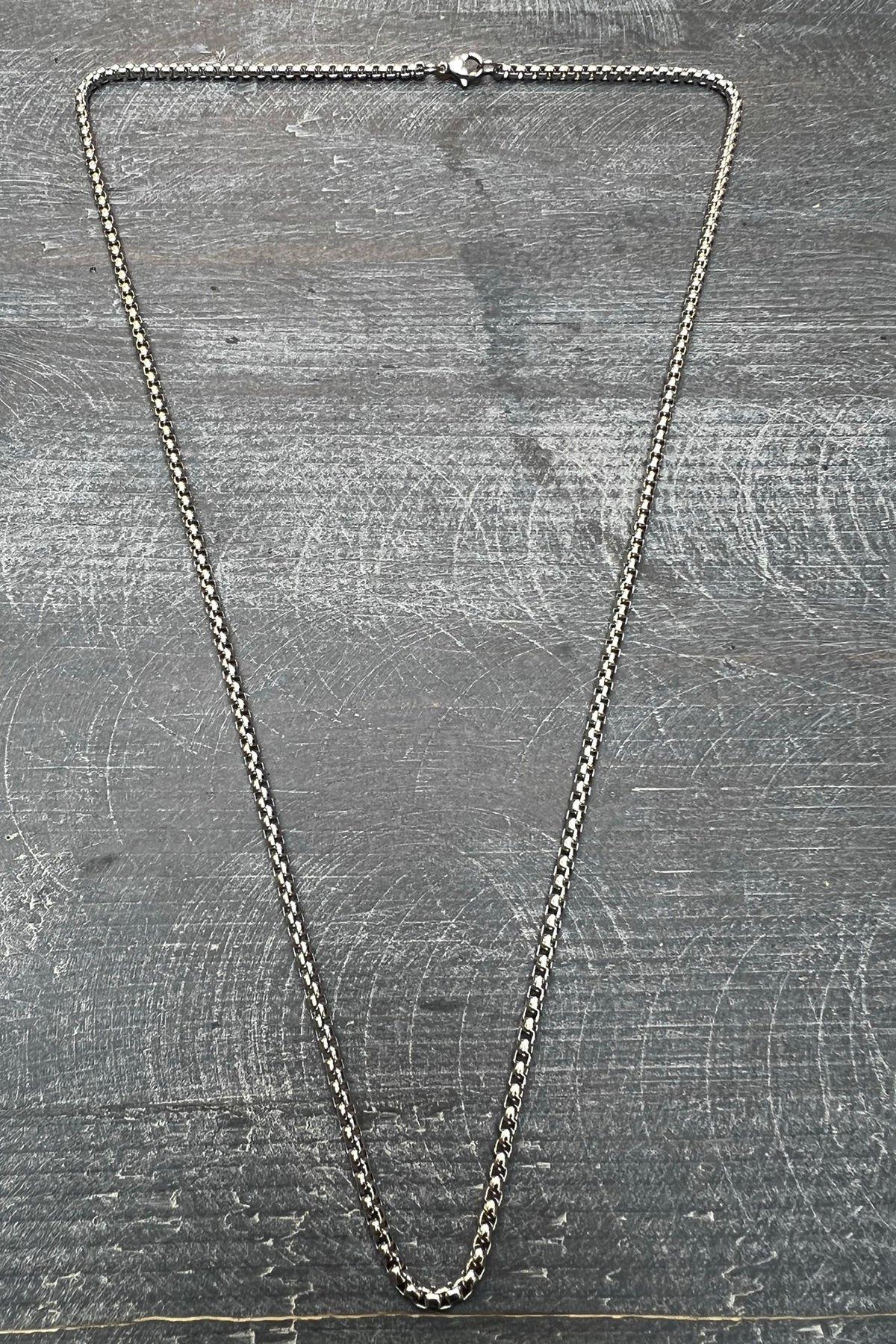 Çelik Erkek Kolyesi By-6807