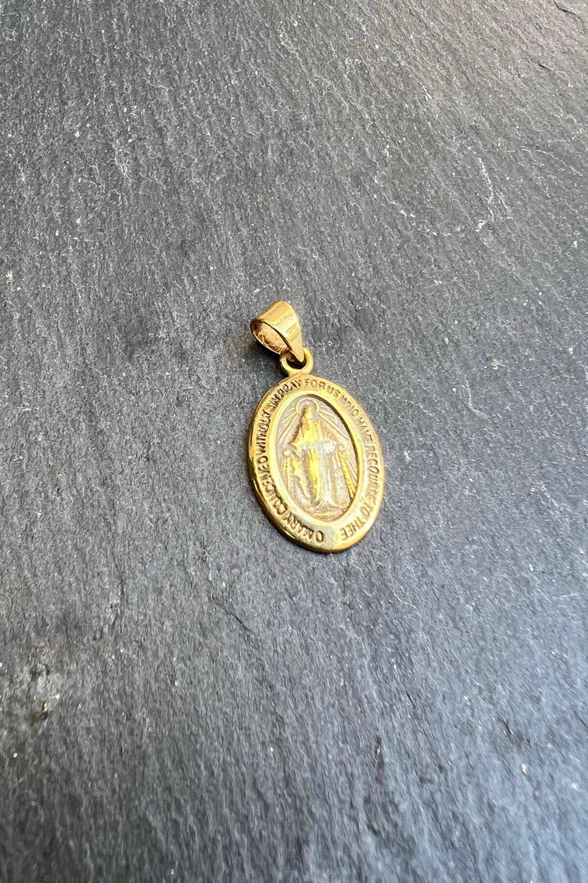 Desenli Oval Gümüş Kolye Ucu By-6126