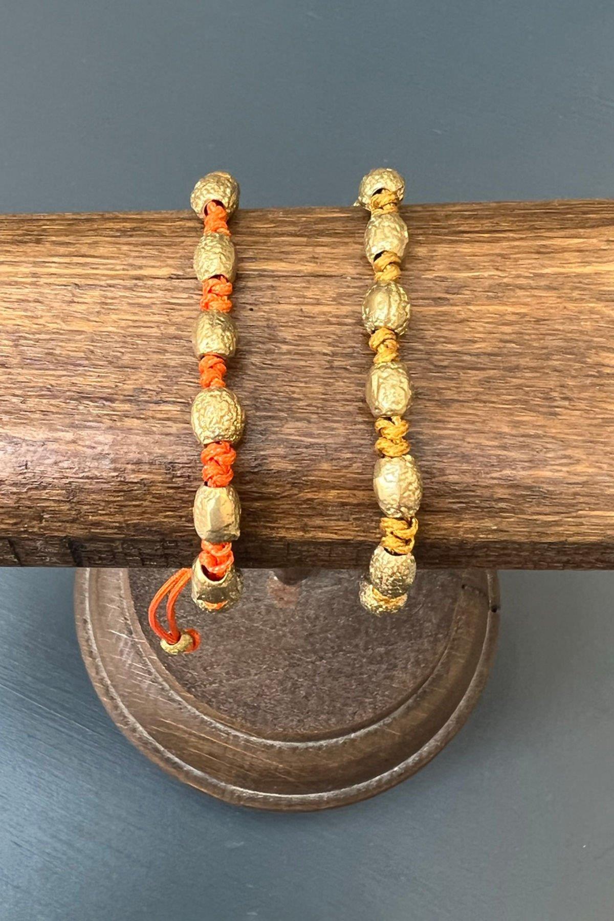 Düğümlü Kabartmalı Bronz Bileklik By-6904