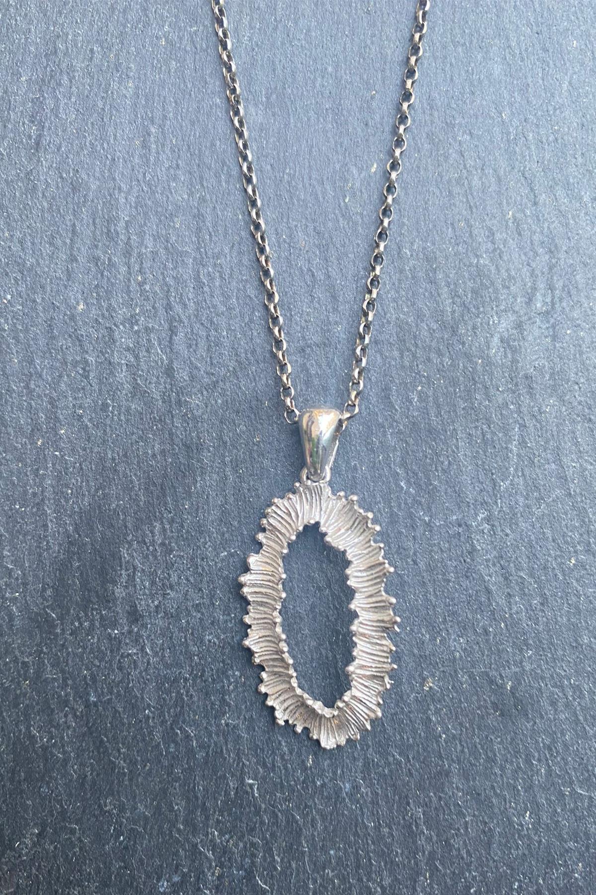 El İşi Gümüş Kolye By-5880