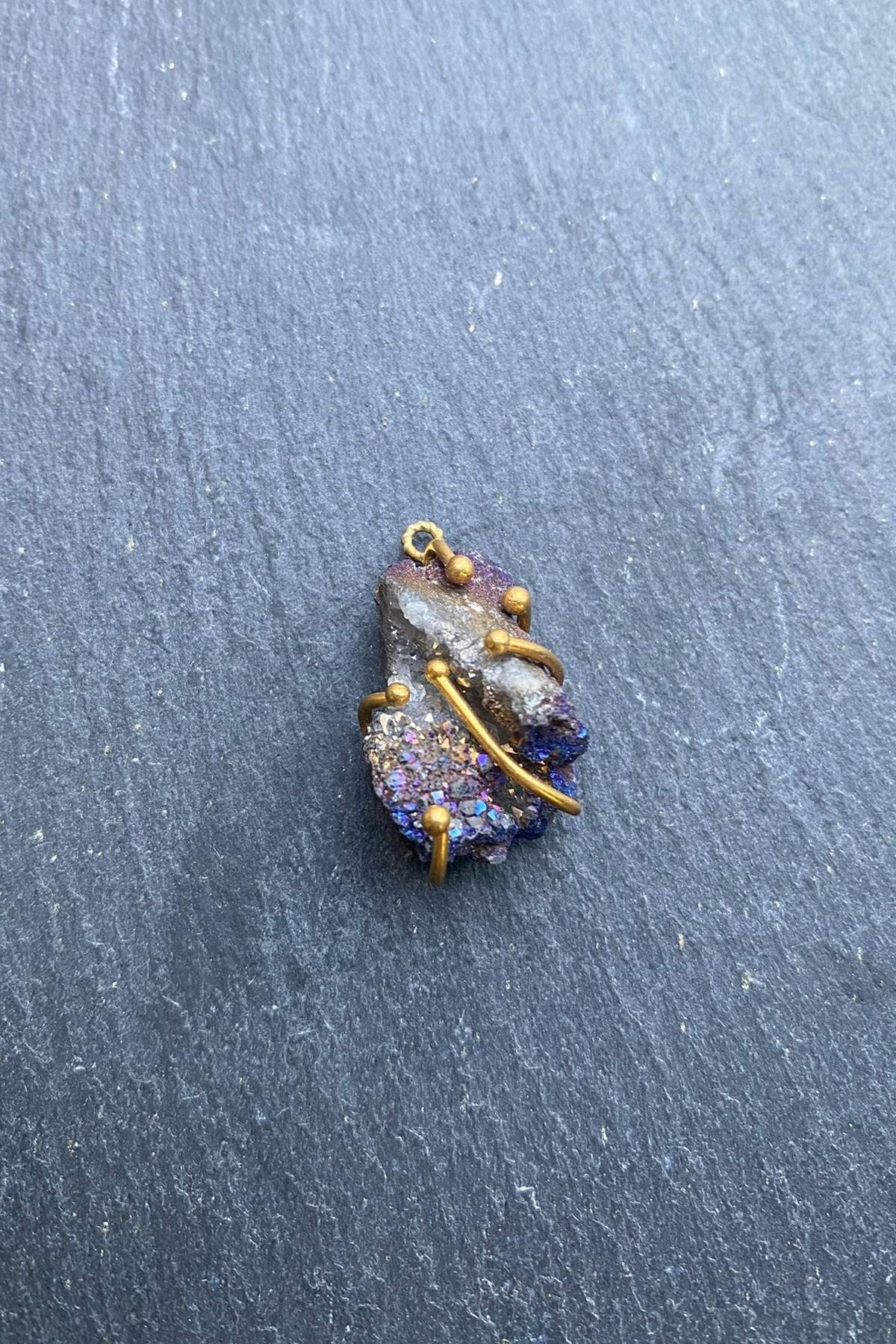 El İşi Gümüş Kolye Ucu By-5885