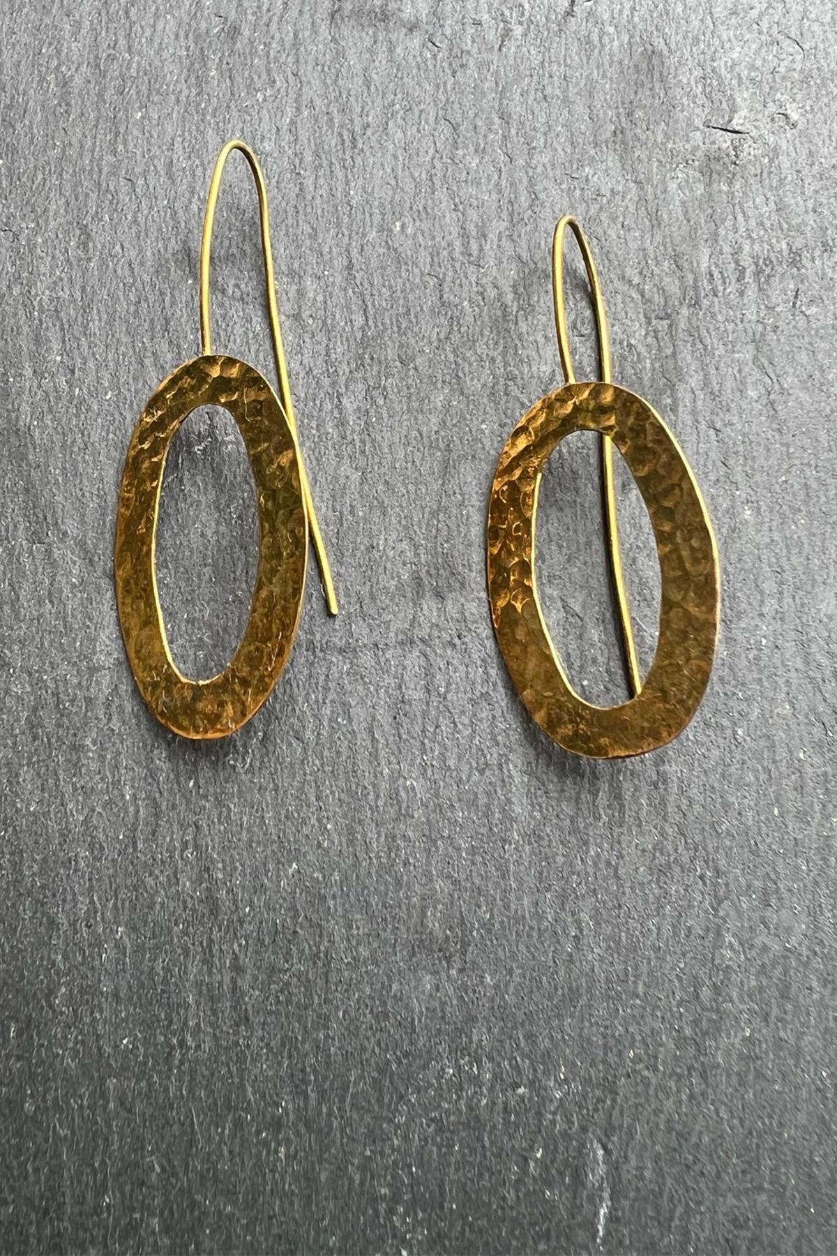 El İşi Gümüş Küpe By-5856