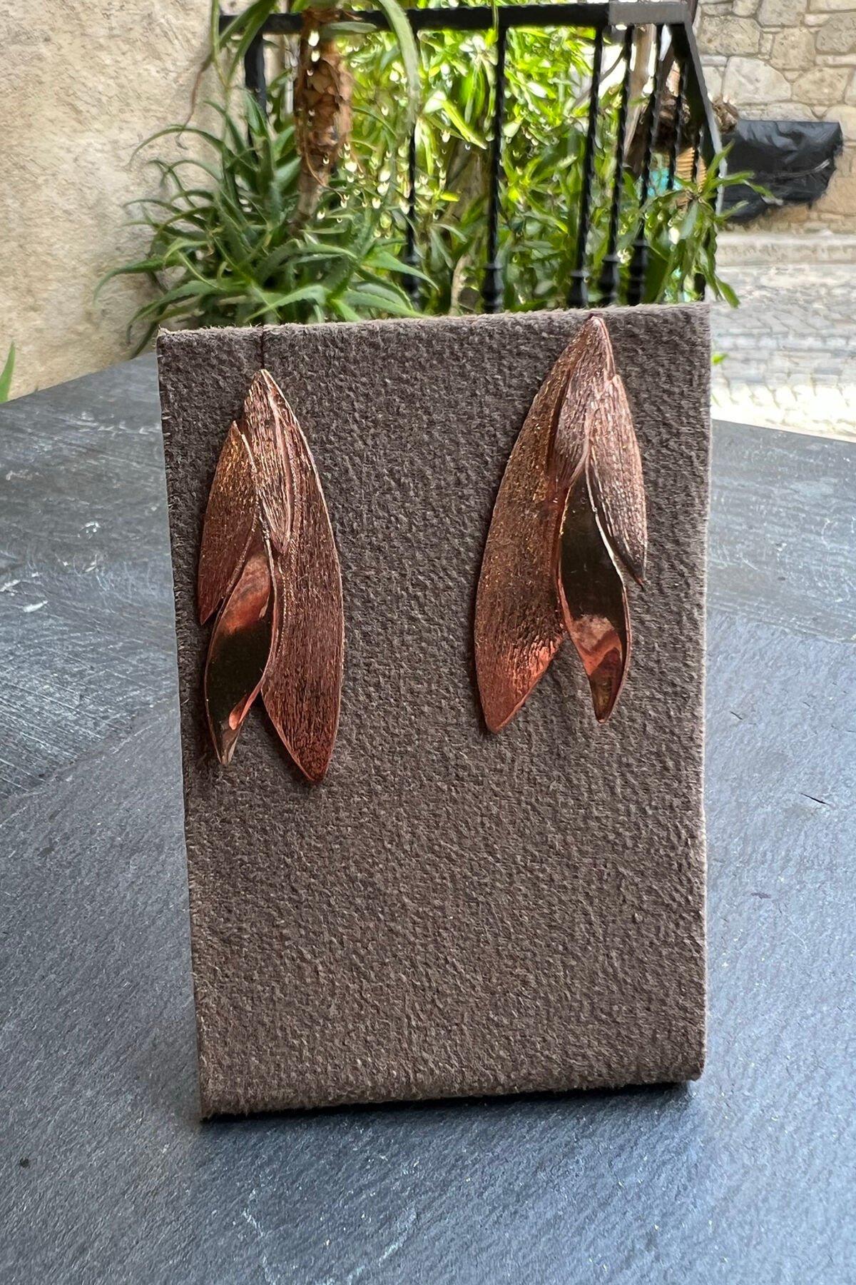 El İşi Gümüş Küpe By-5860