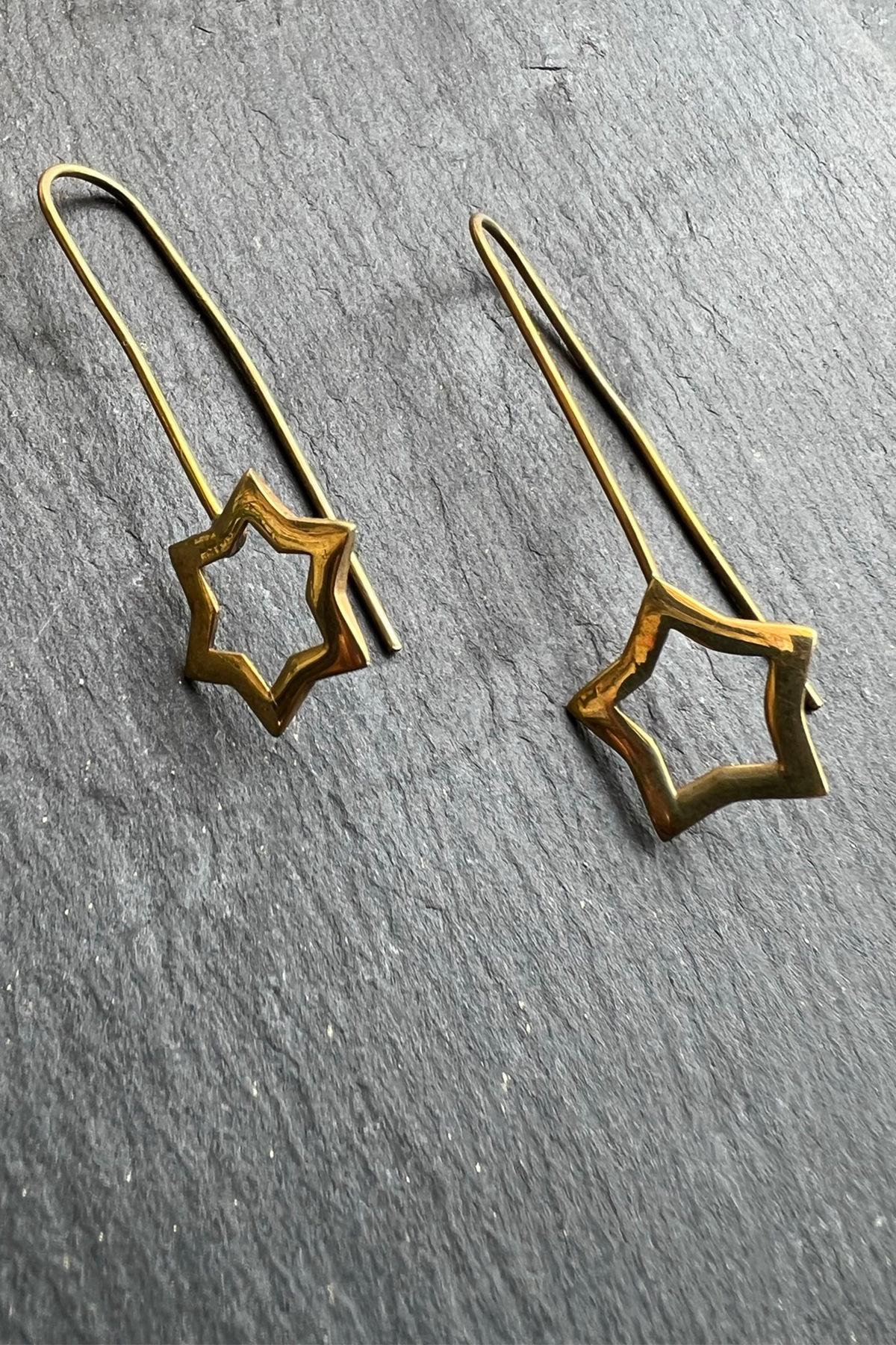 El İşi Gümüş Küpe By-5873