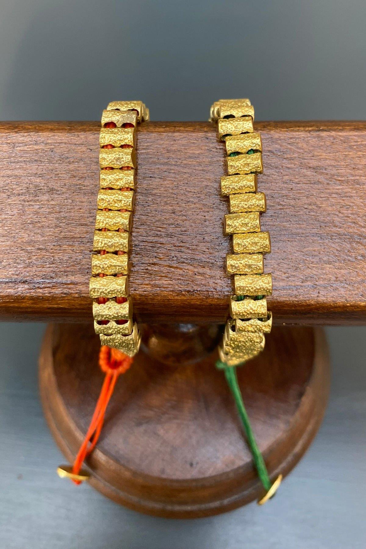 Gold Rengi Bronz Bileklik By-7173