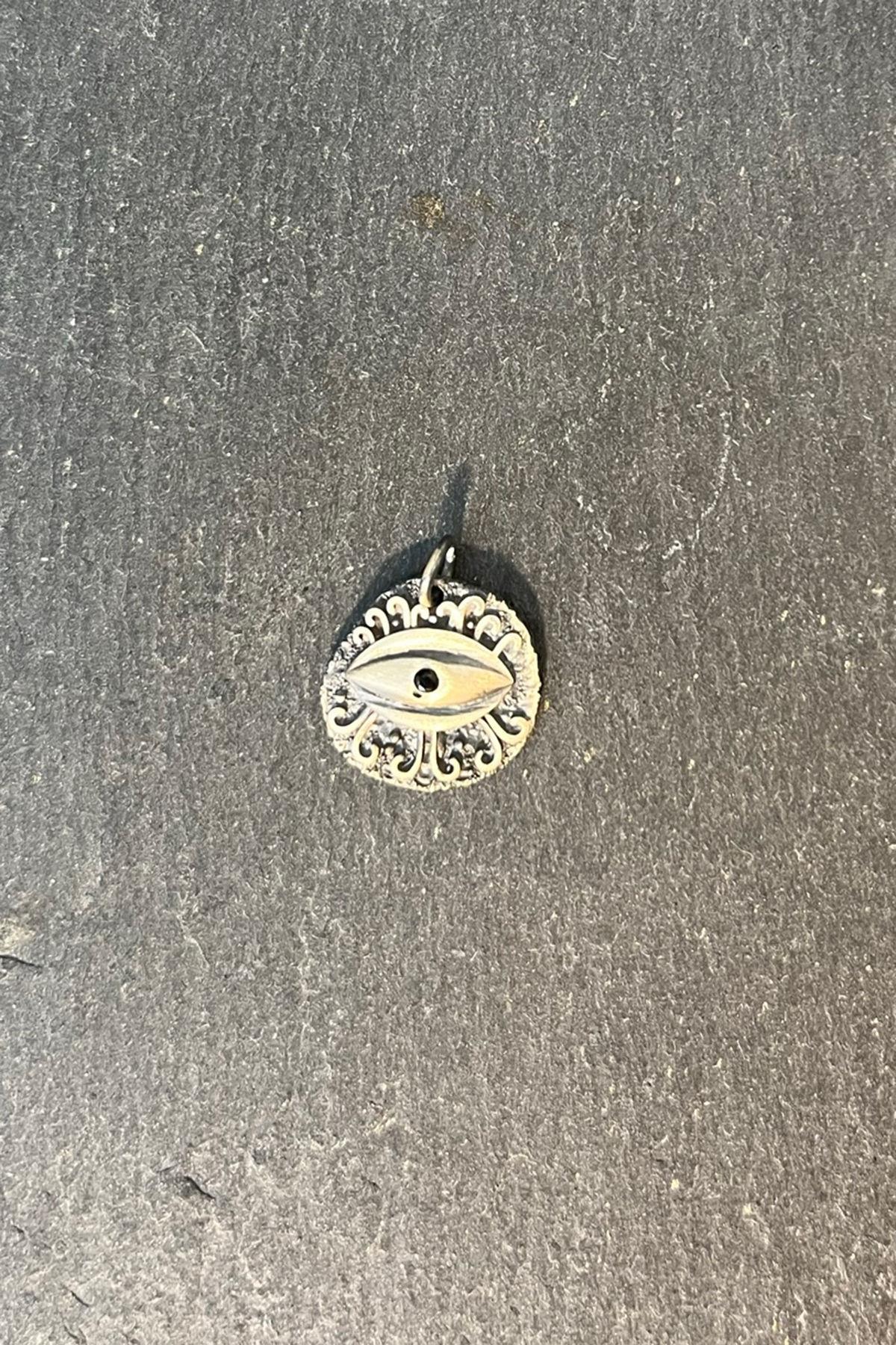 Göz Model Gümüş Kolye Ucu By-7638