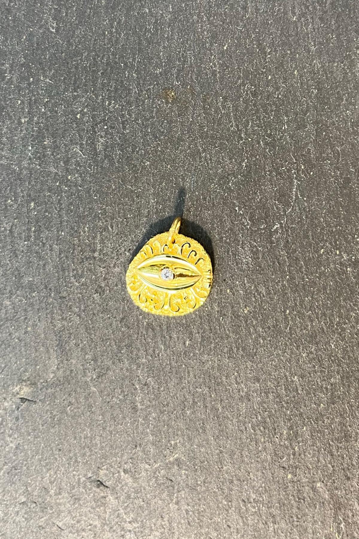 Göz Model Gümüş Kolye Ucu By-7639