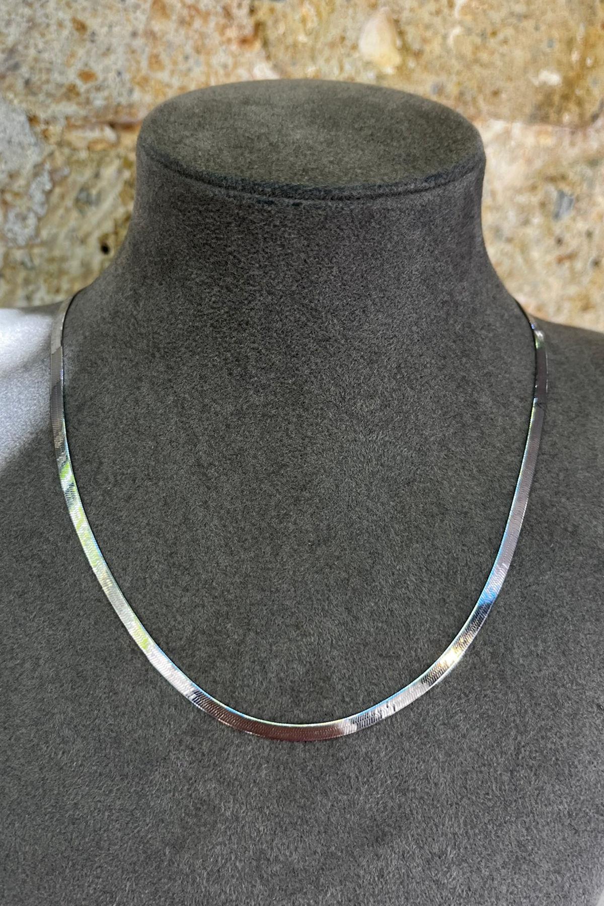 Gümüş İtalyan Zincir 50 cm By-8561