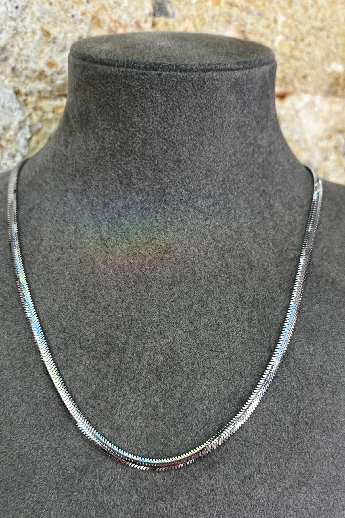 Gümüş İtalyan Zincir 50 cm By-8564