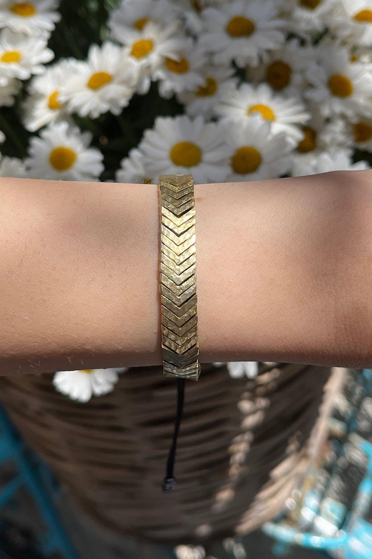 İnce Üçgen Model Bronz Bileklik(Küçük Boy) By-8348