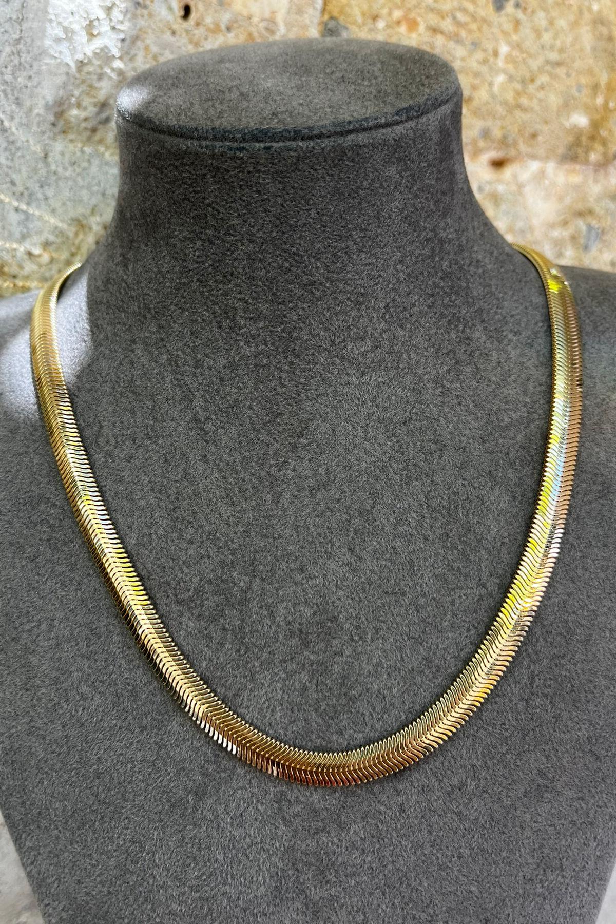 Kalın Gümüş İtalyan Zincir 50 cm By-8562